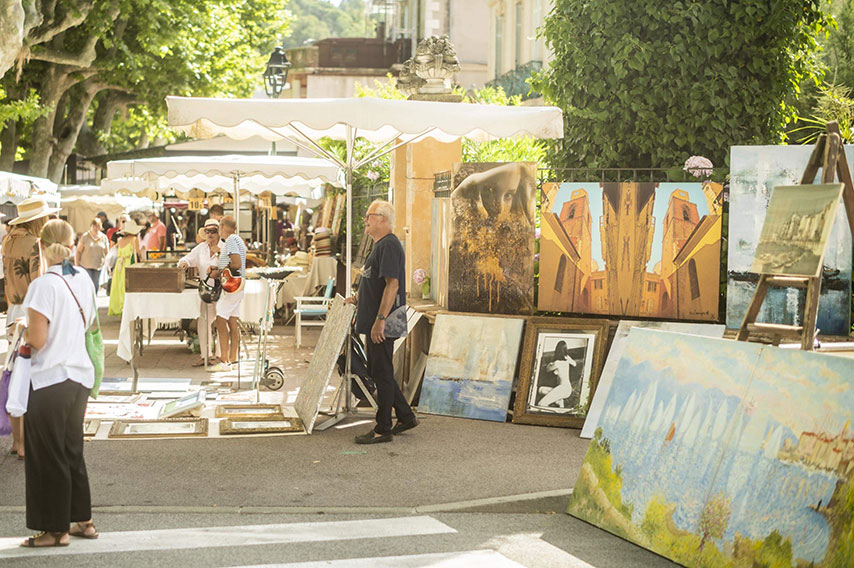 Marché Saint-tropez place des Lices - art shaker